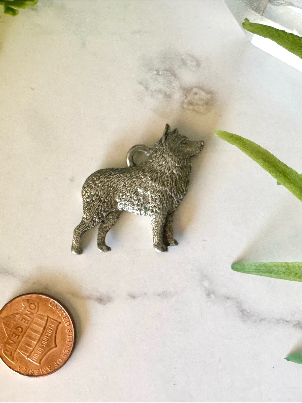 Silver Schipperke Dog Pendant Charm - Women Jewelry